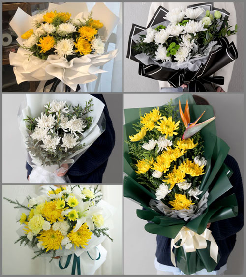 浙江省宁波慈溪市附海镇白事花束代送